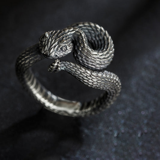 Viper Sterling Silver Ring