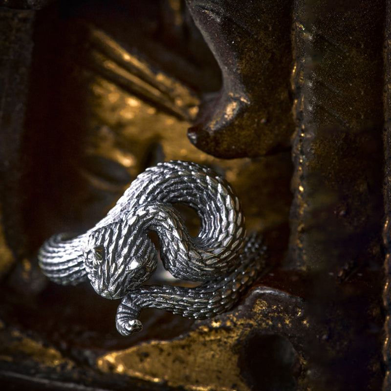 Viper Sterling Silver Ring